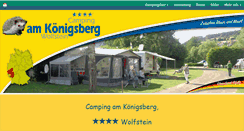 Desktop Screenshot of campingwolfstein.de