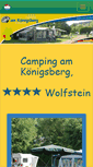 Mobile Screenshot of campingwolfstein.de